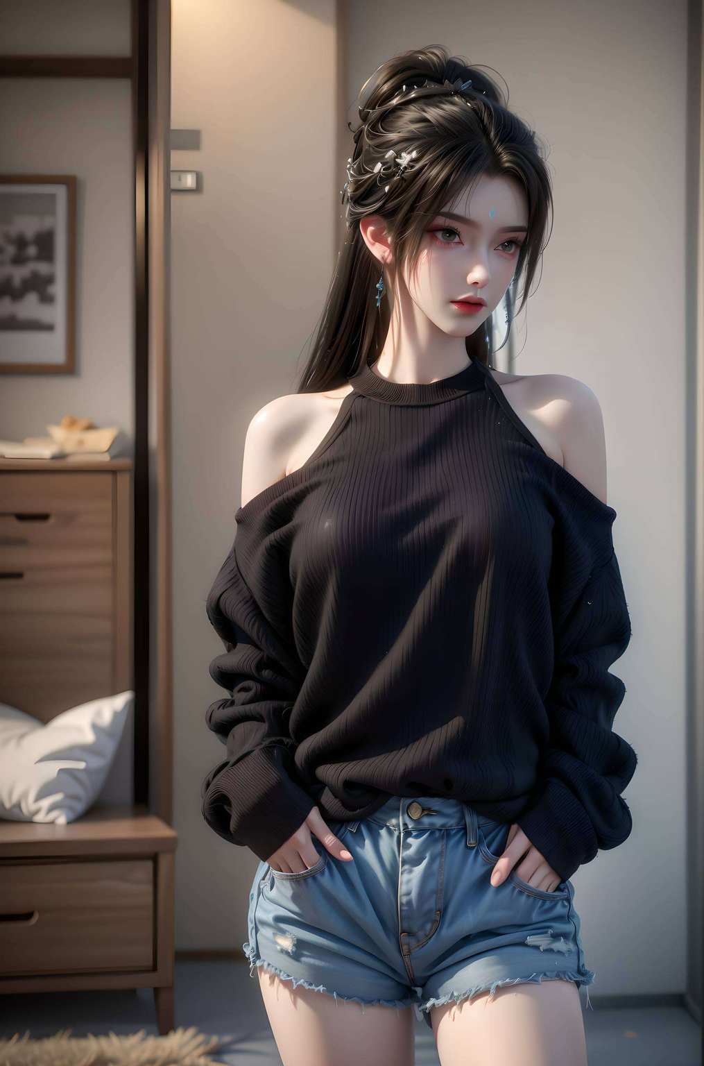 画卷舒展女神风采