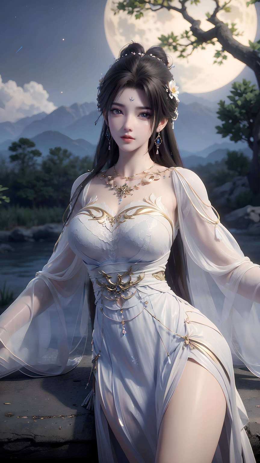 一袭青衣舞动如水波成为国漫壁纸界的清新代表