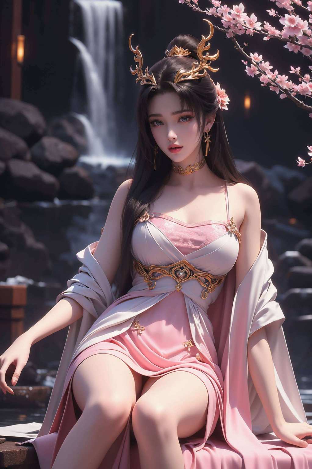 她宛如国漫的璀璨明珠天狐仙子的倩影跃然纸上
