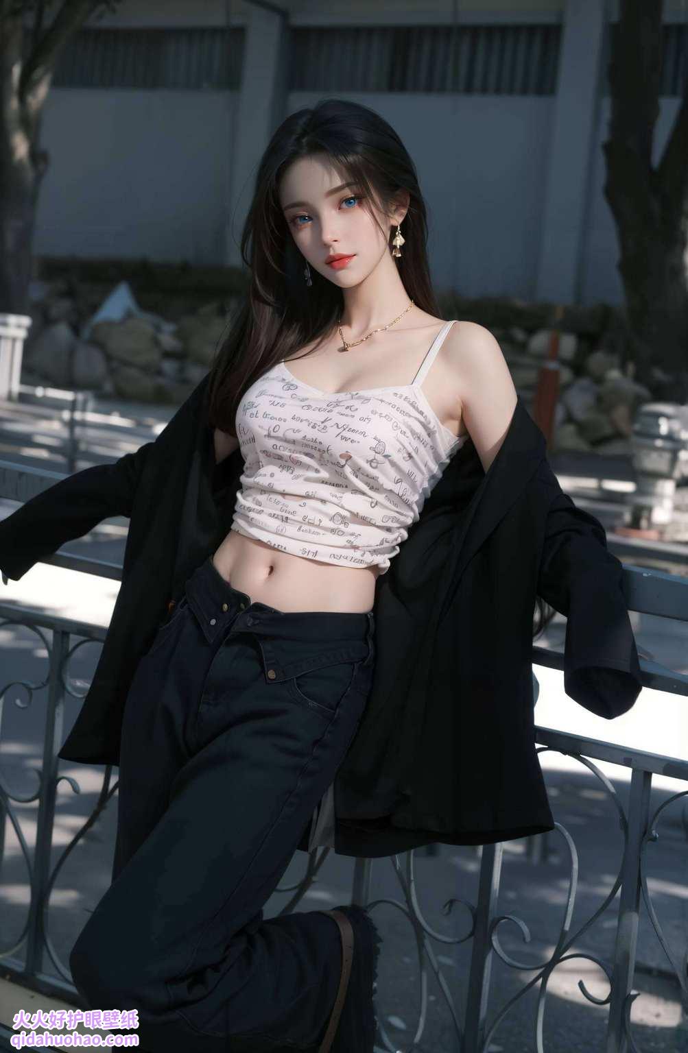 天狐仙子嘟唇娇俏尽显玄幻之美
