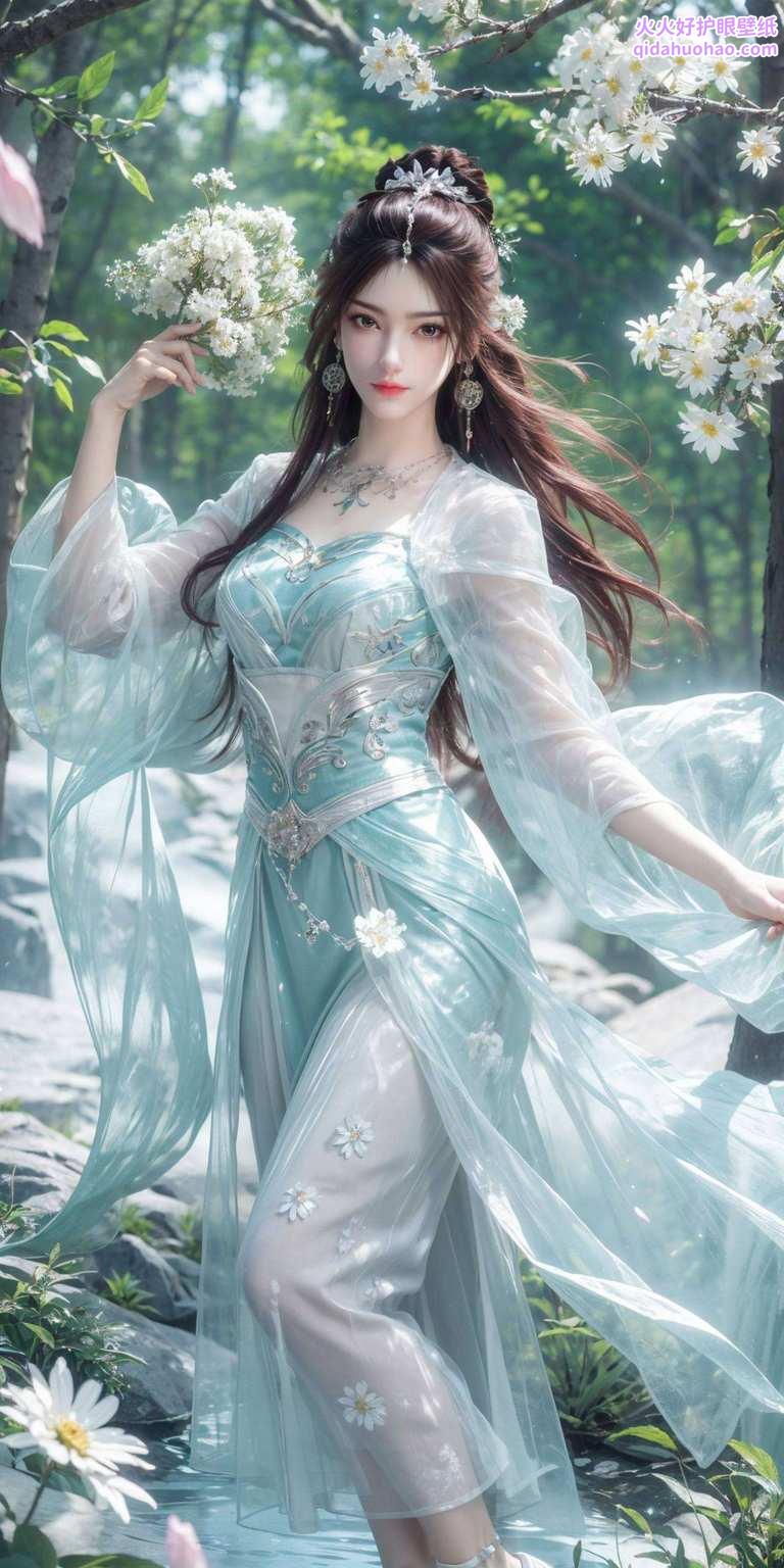 让她的美颜攻陷你的心房！主角可是我们国漫界的女神大人——叶倾仙Al壁纸哦！嘻嘻