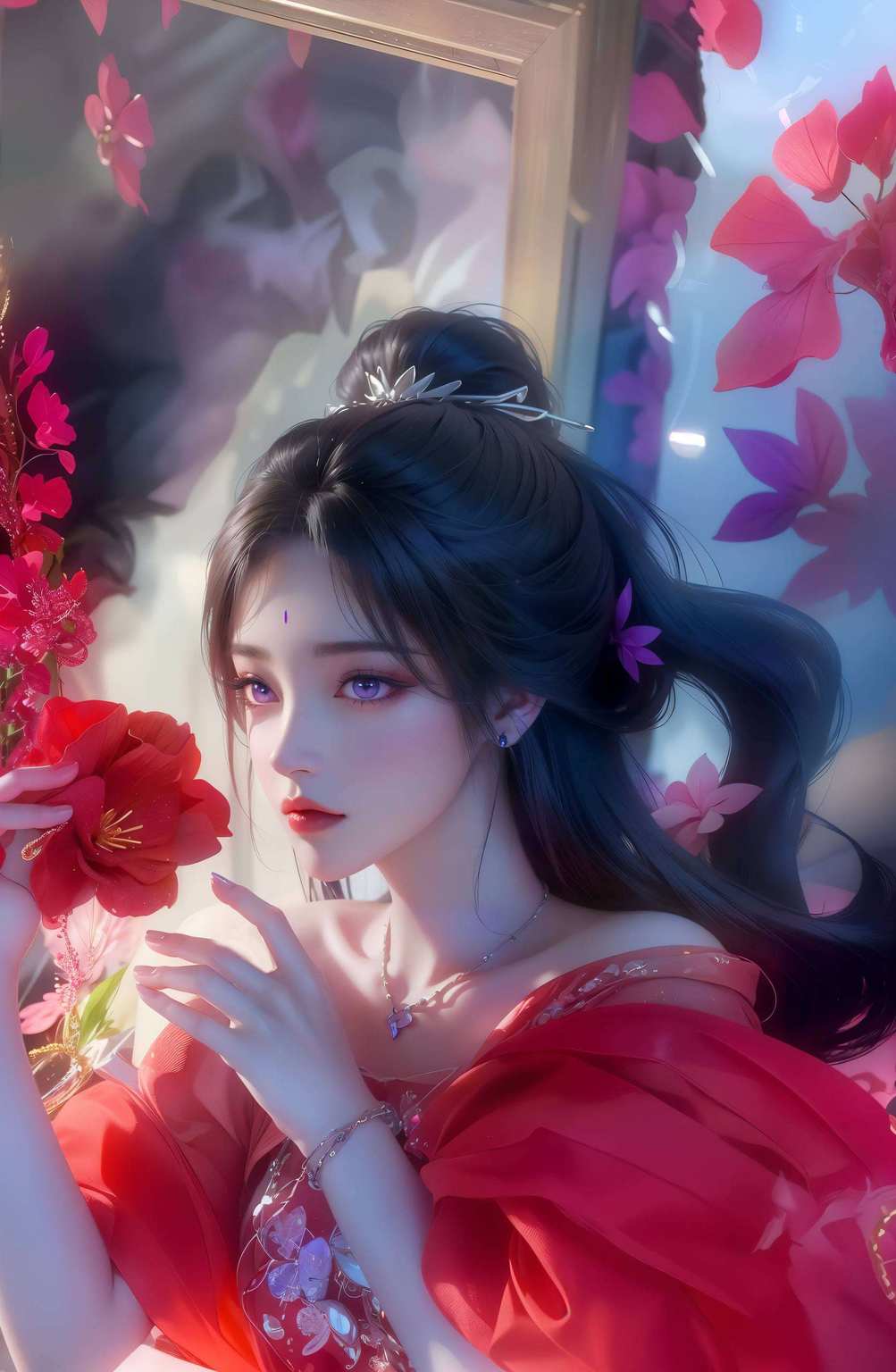 月婵婚服高清壁纸？这可真是美得让人心颤！想象一下简直就像是从完美世界里走出的新娘