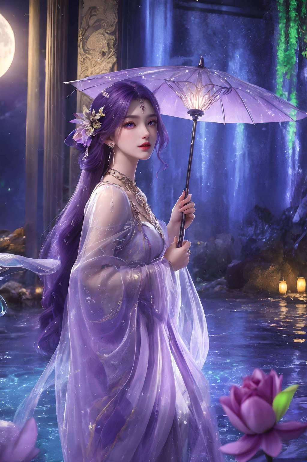 她的风采在这款壁纸上展现得淋漓尽致国漫美女的魅力尽收眼底