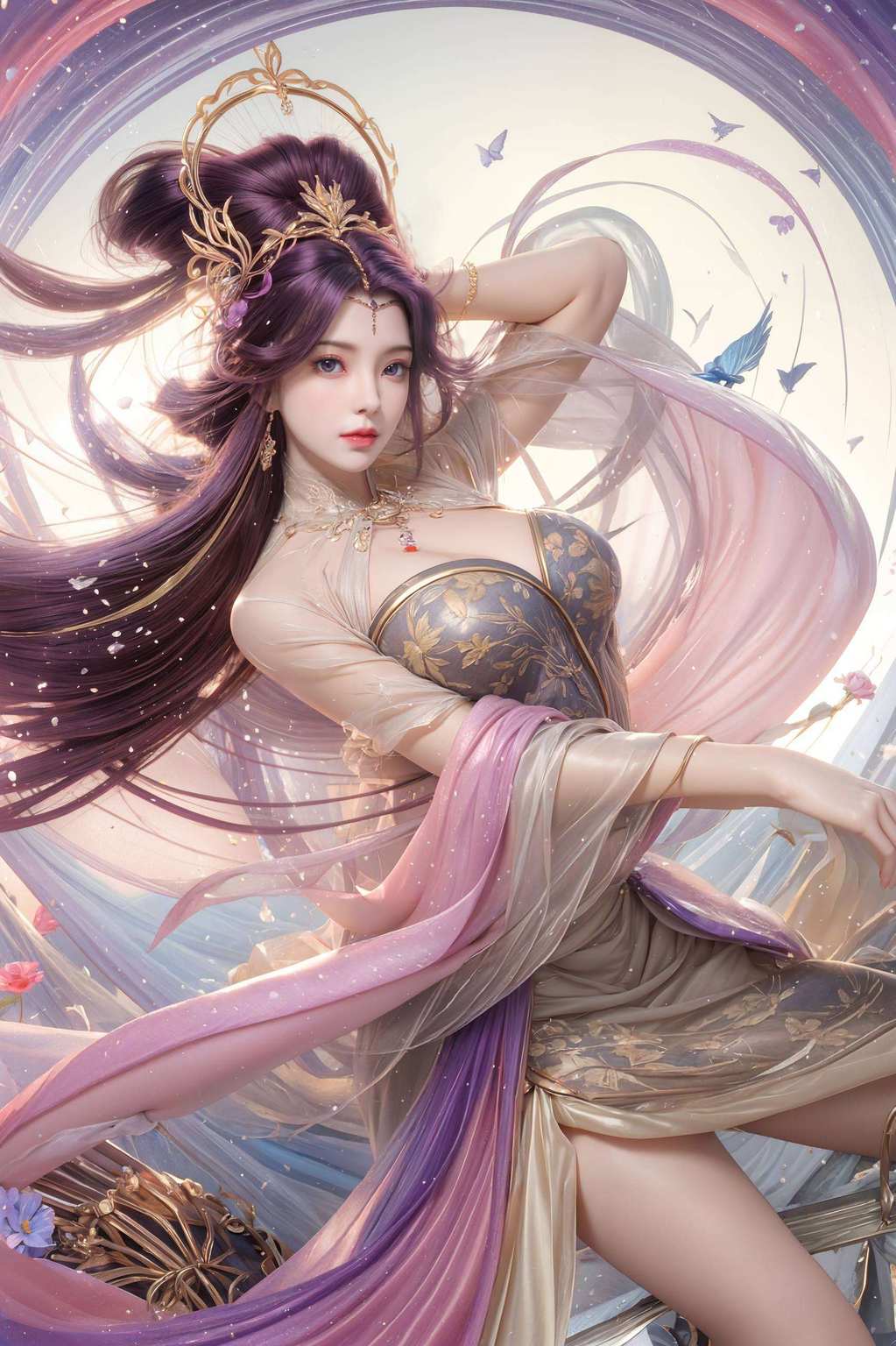 在绚丽多彩的动漫世界里而云曦则婉约柔美