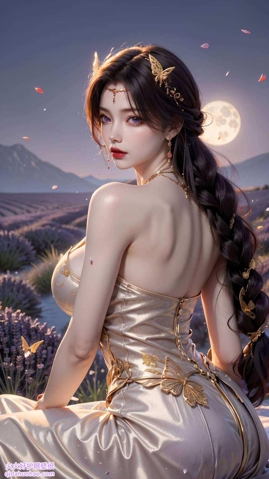 就像是从完美世界走出来的国漫女神玄幻的气息