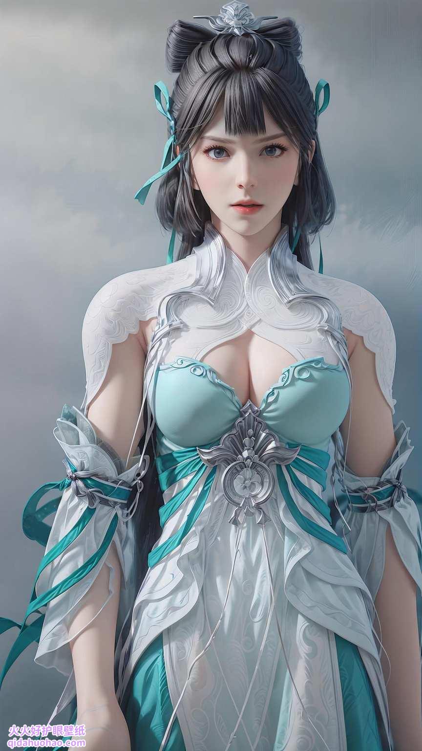 这可是国漫女神中的战斗机哦！穿上玄幻风的衣裳各位小可爱们