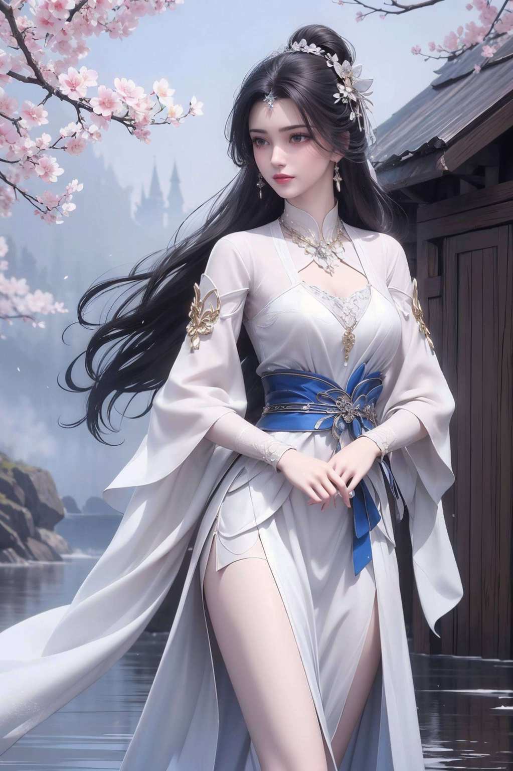 不仅颜高气质佳主角可是我们的国漫女神李婉慕哦！这位平板壁纸界的仙女