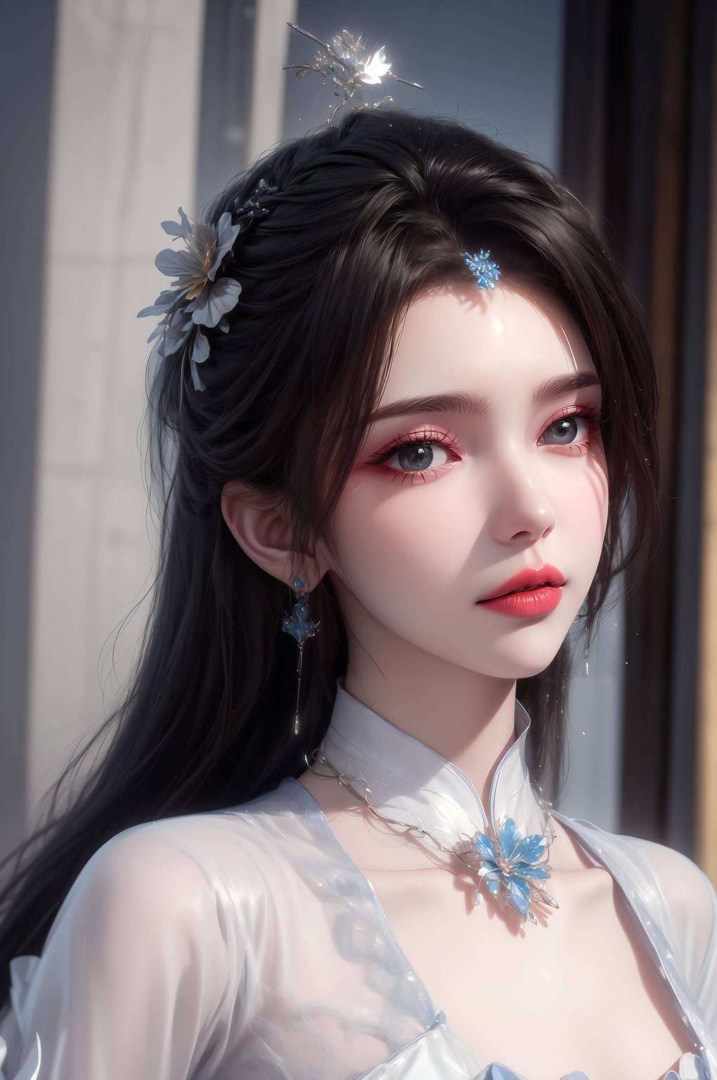 她的壁纸在国漫的绚丽世界里