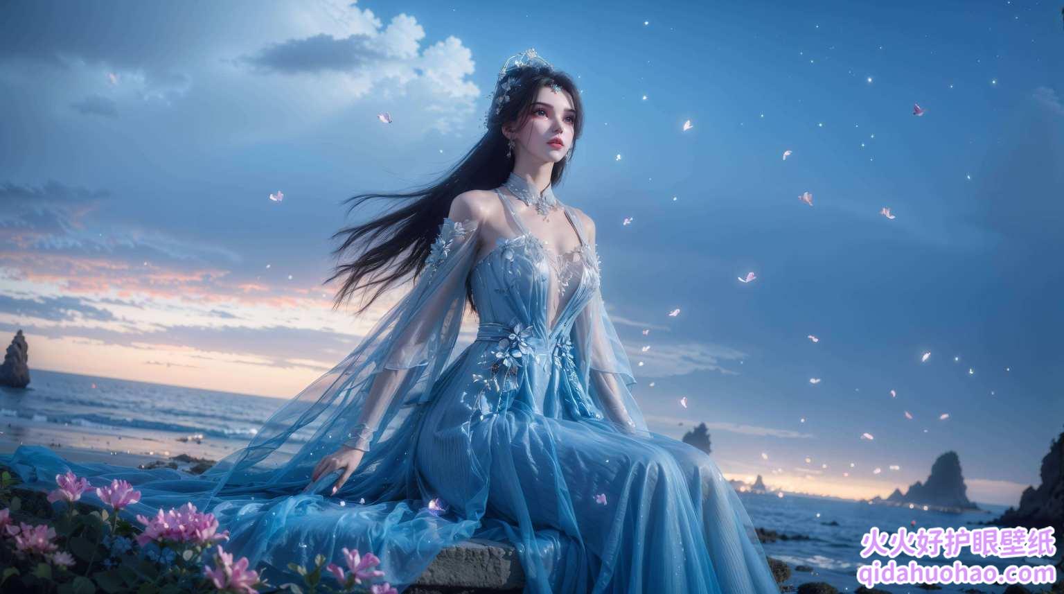 还不快快收藏这AI制作的极简动画壁纸让李慕婉陪你度过每一个美妙的时光！🌟🌈💖