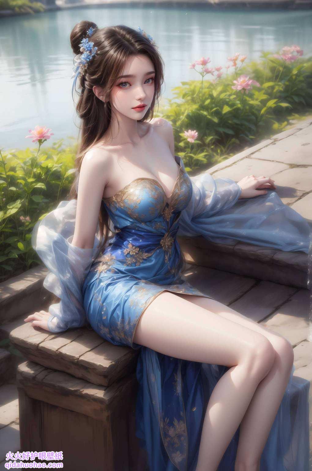 用她的美丽诠释着动漫美女的内涵静谧中带着坚韧