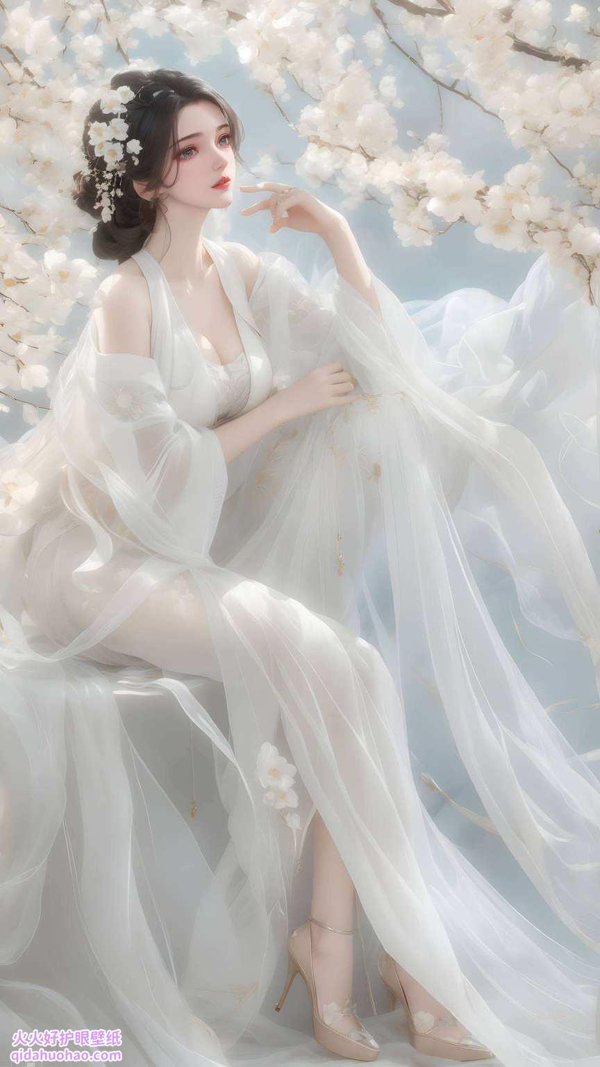 那抹仙逆中的凄美倩影仿佛在感叹人生的无常与美好