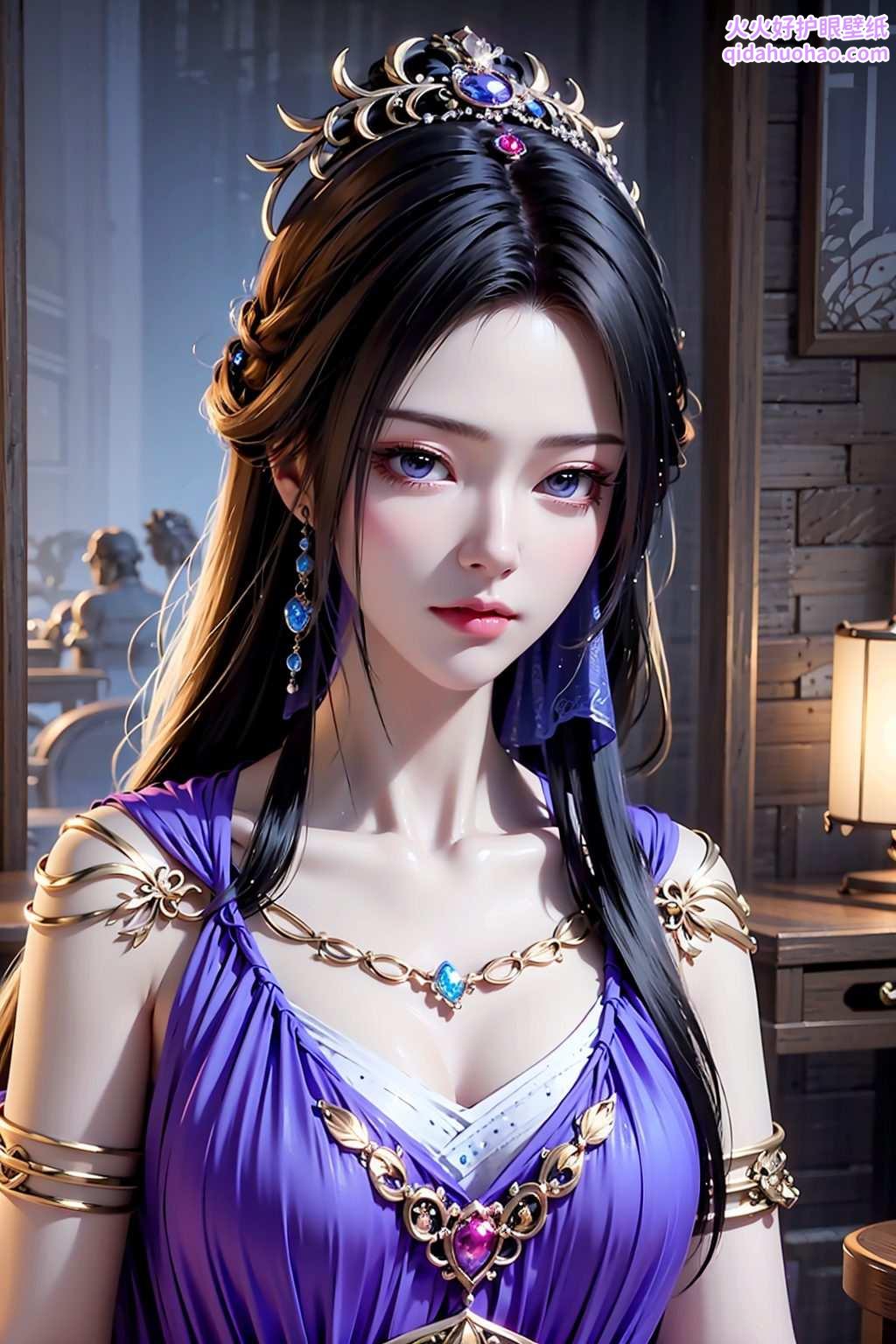 她是国漫中的女神就在这高清壁纸中绽放
