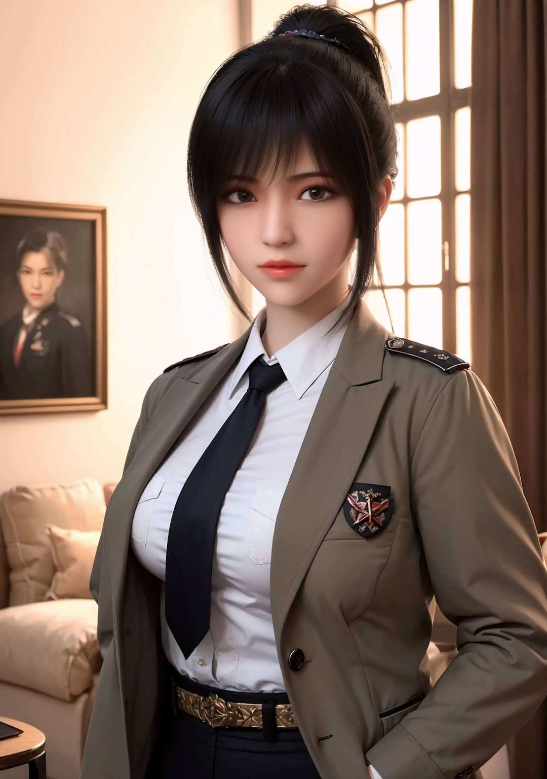一同点亮你的iPad视觉盛宴！雄兵连的她英姿飒爽