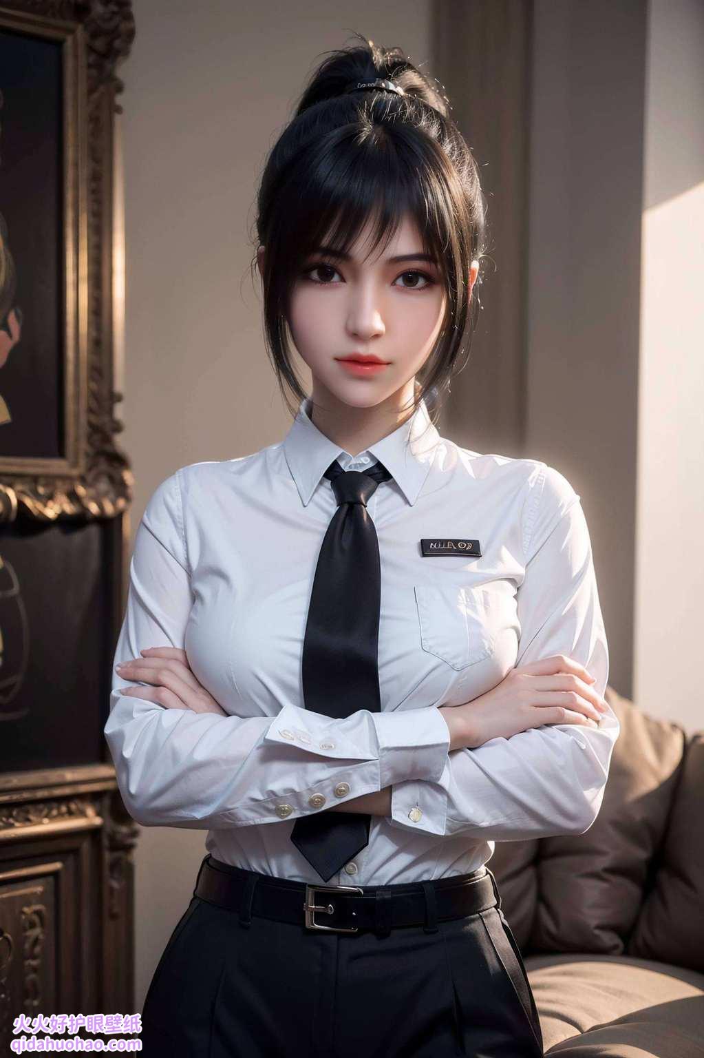 还有超多国漫壁纸等你拿！不仅有国漫女神、国漫美女这里有你心仪的雄兵连琪琳半脸壁纸图片大全集