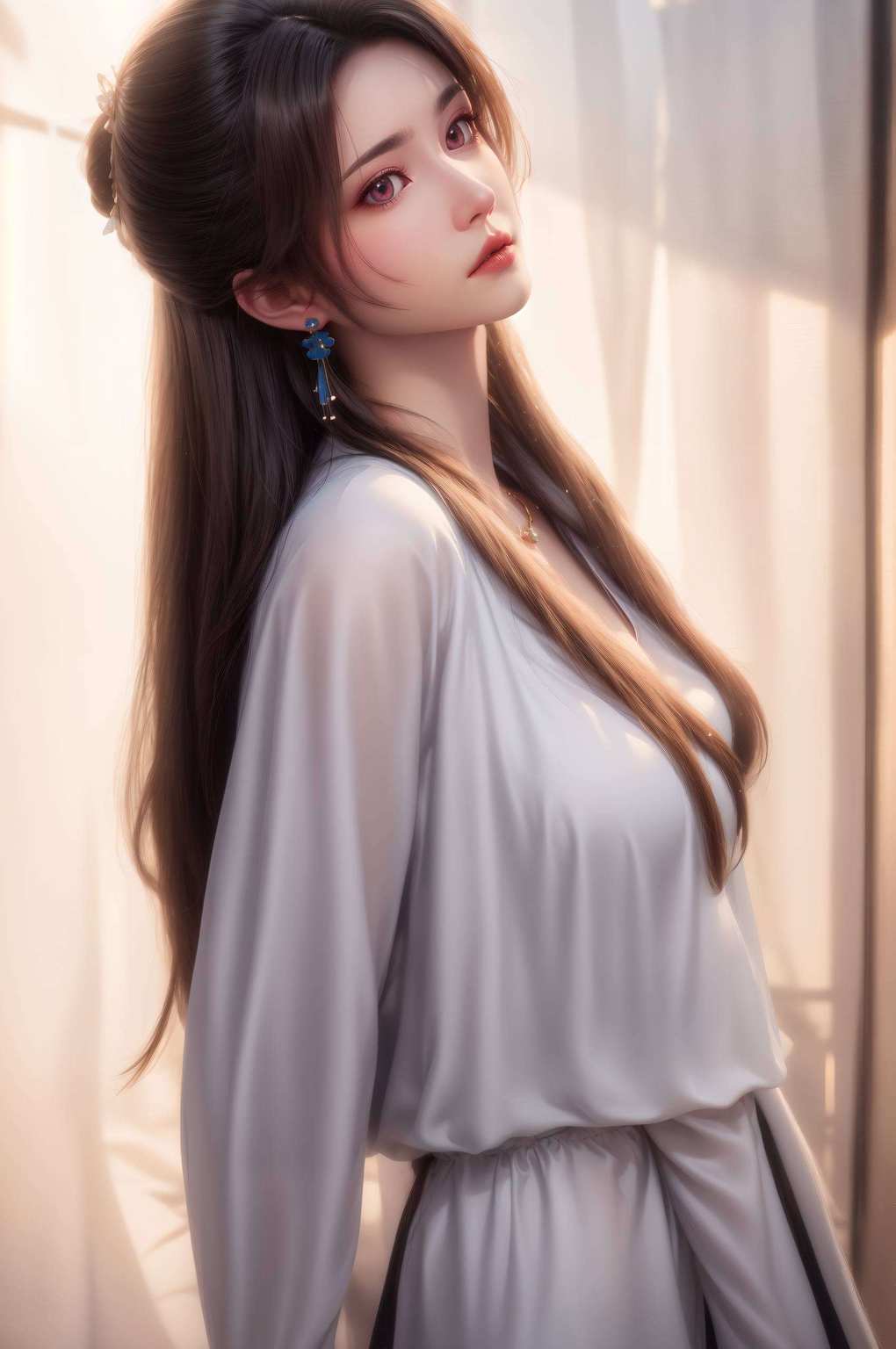 漫步在岁月的长河中她的每一次眨眼