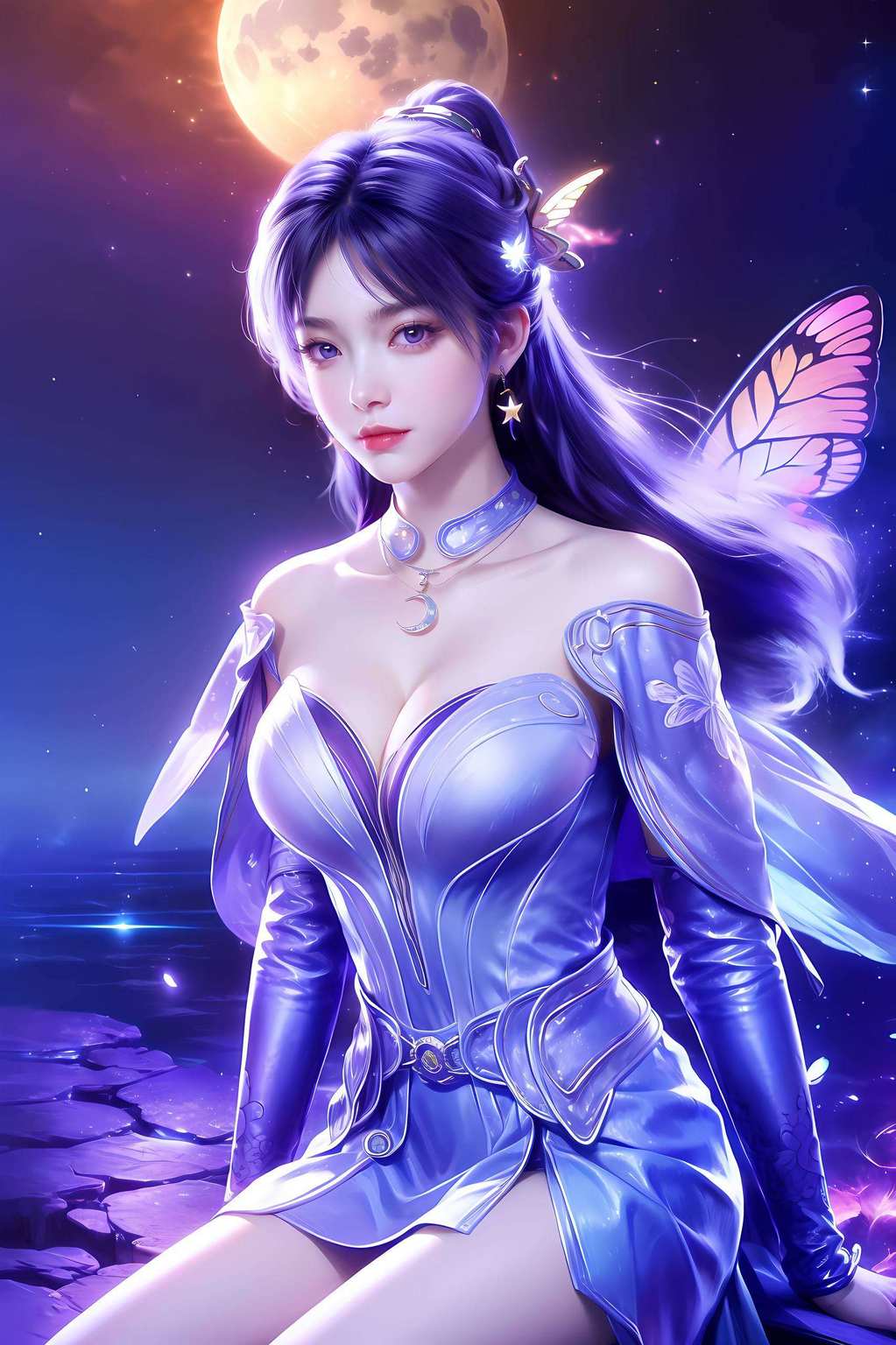 各位小伙伴！今儿给大家带来一款绝美的AI图片极简壁纸保准你的iPad成为街头最亮的崽！快来体验这波姬紫月笑壁纸的魅力吧！