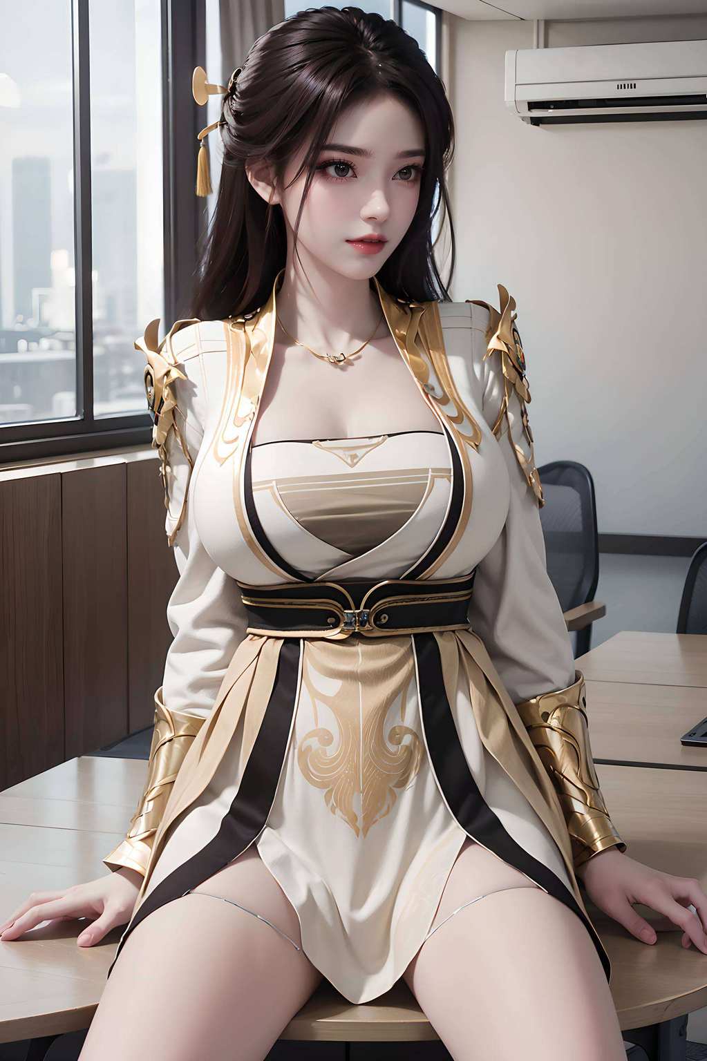 曦光轻洒美女群像