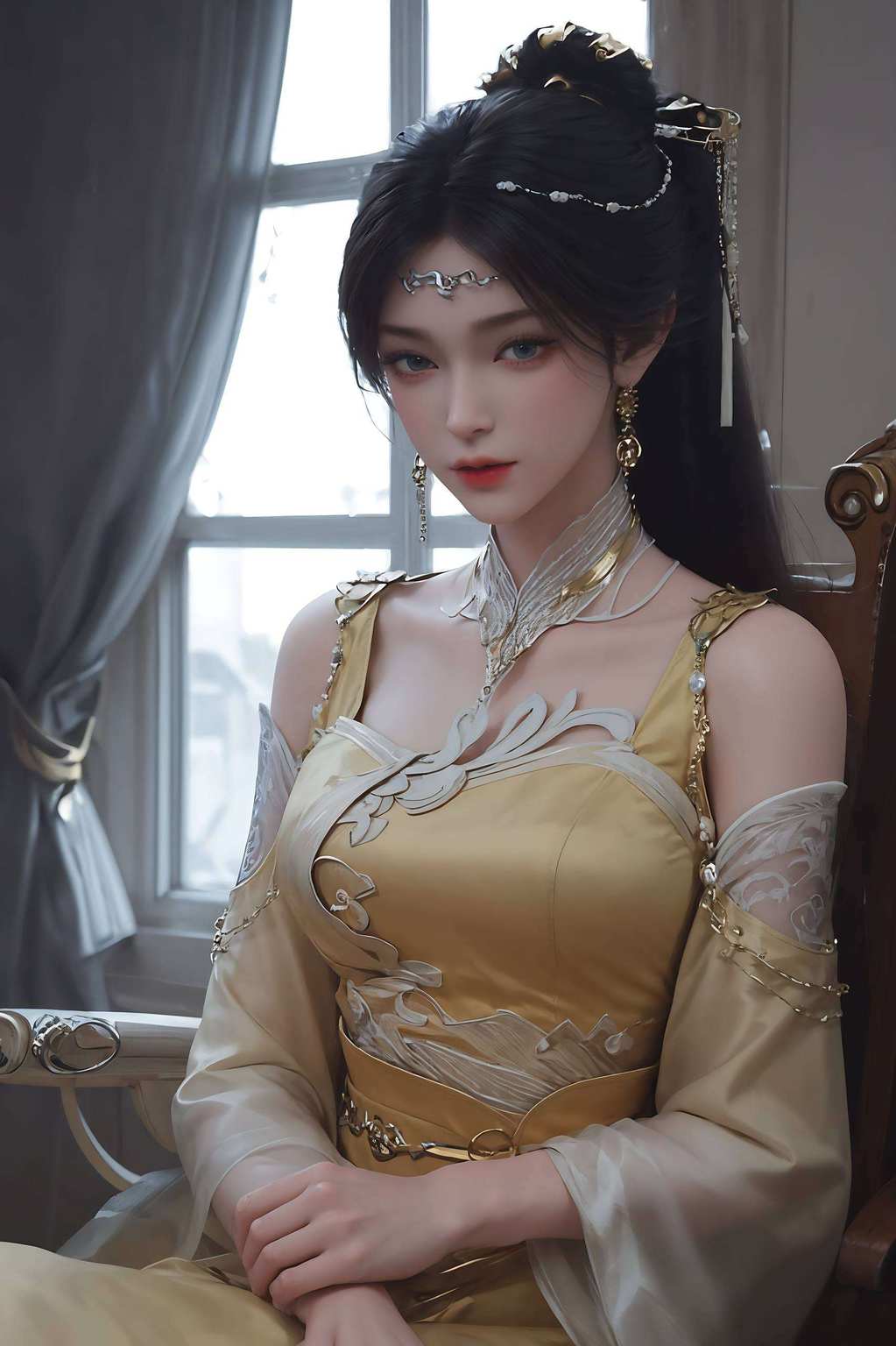 她的眼神里藏着太多玄幻的故事金瓶儿