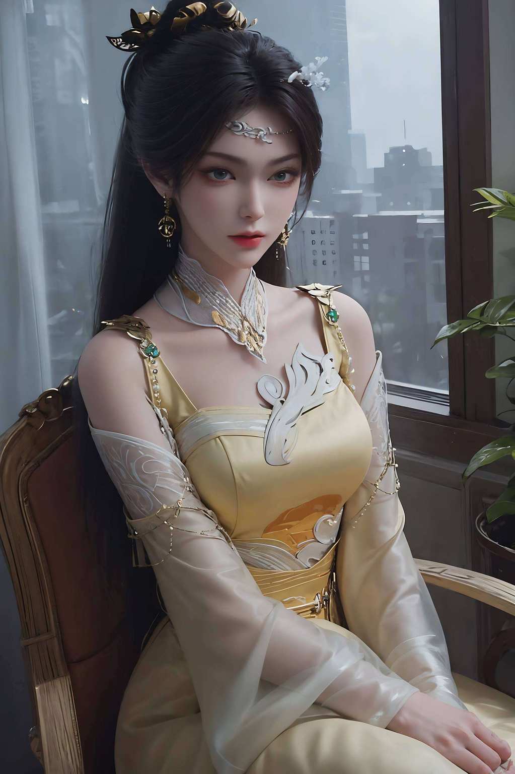 仿佛能洞察人生的玄妙她的眼神藏着深邃的故事