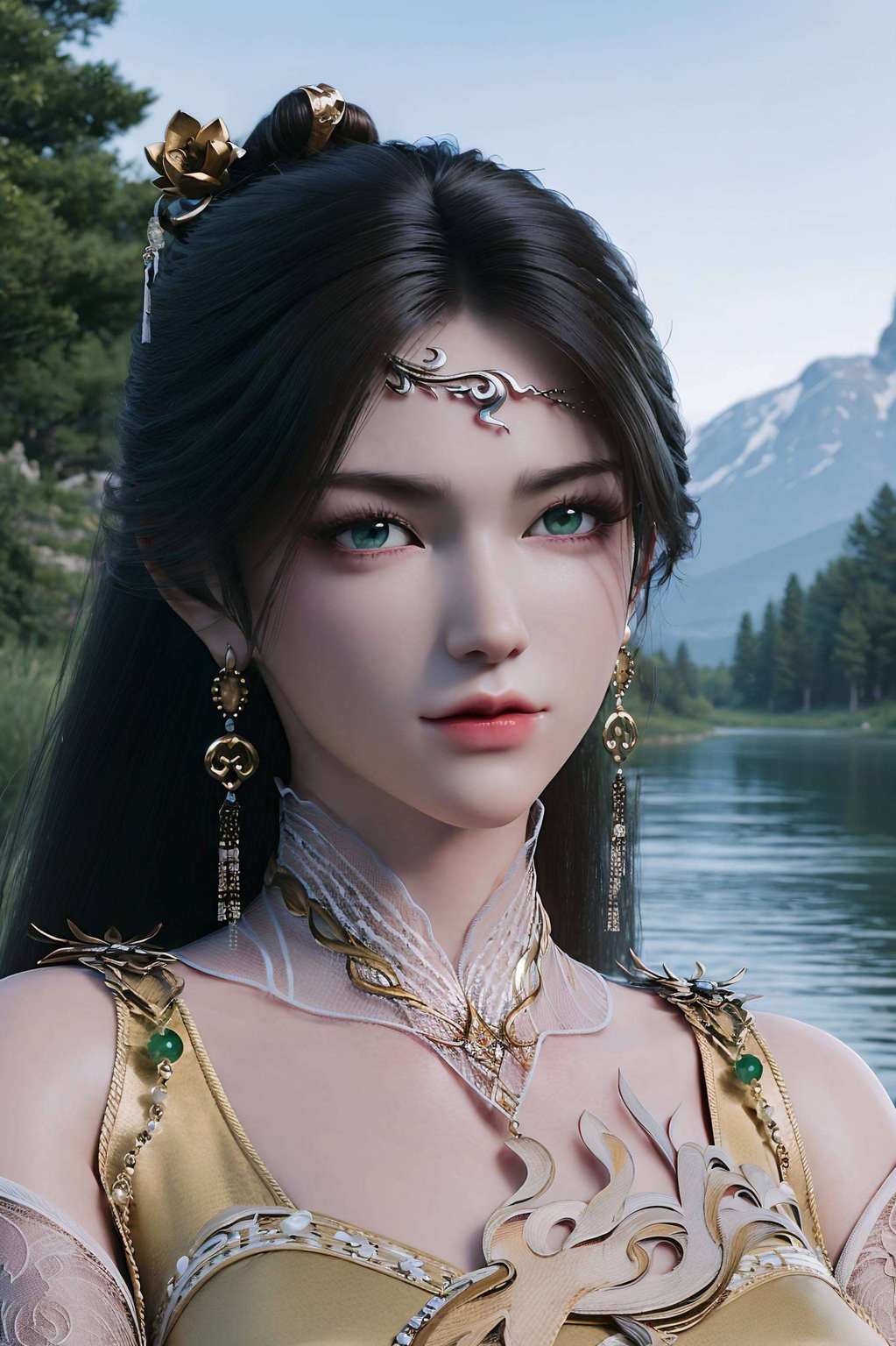 不仅眼神里藏着千娇百媚金瓶儿4K壁纸了解一下？这可是国漫女神金瓶儿的盛世美颜