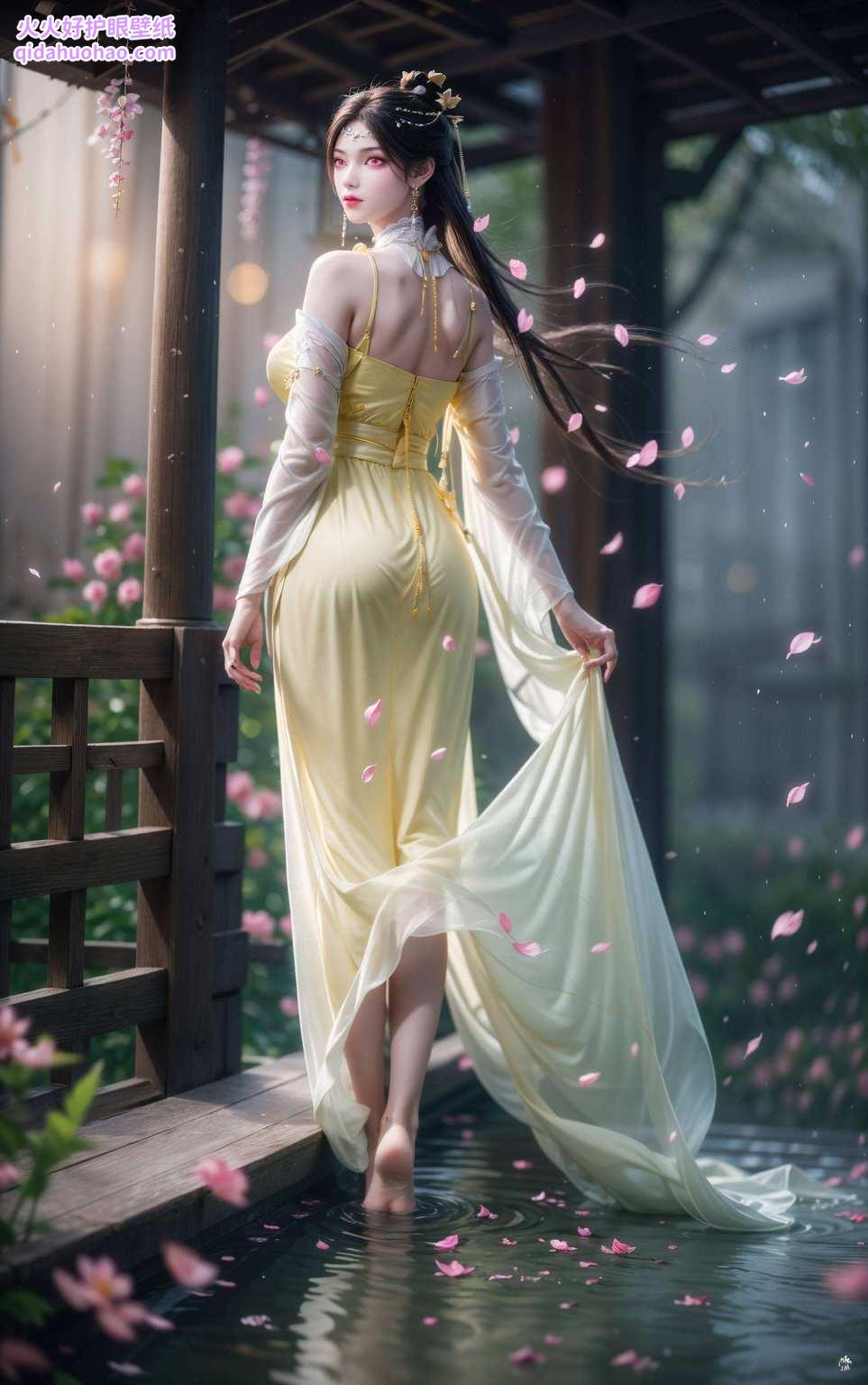 动漫美女映眼前pad之上尽芳年