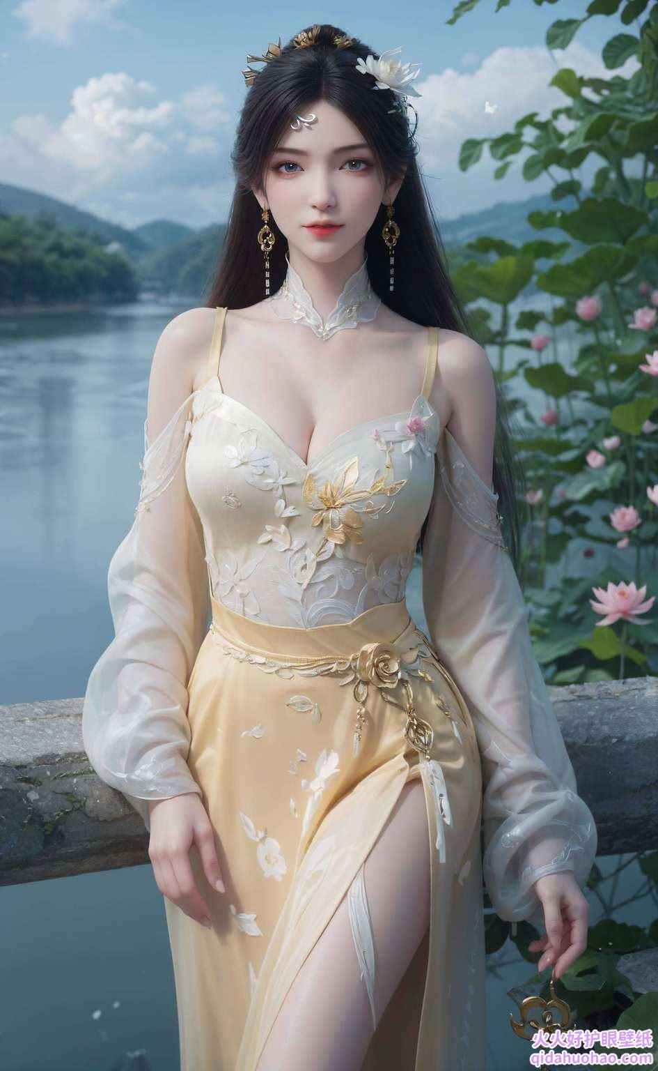 她不仅是壁纸上的绝美风景漫步在国漫的绚丽世界