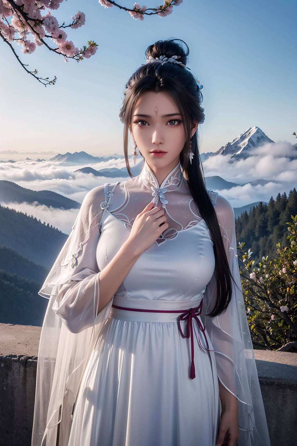 让人忍不住想拜倒在她的仙裙之下剑眉星目