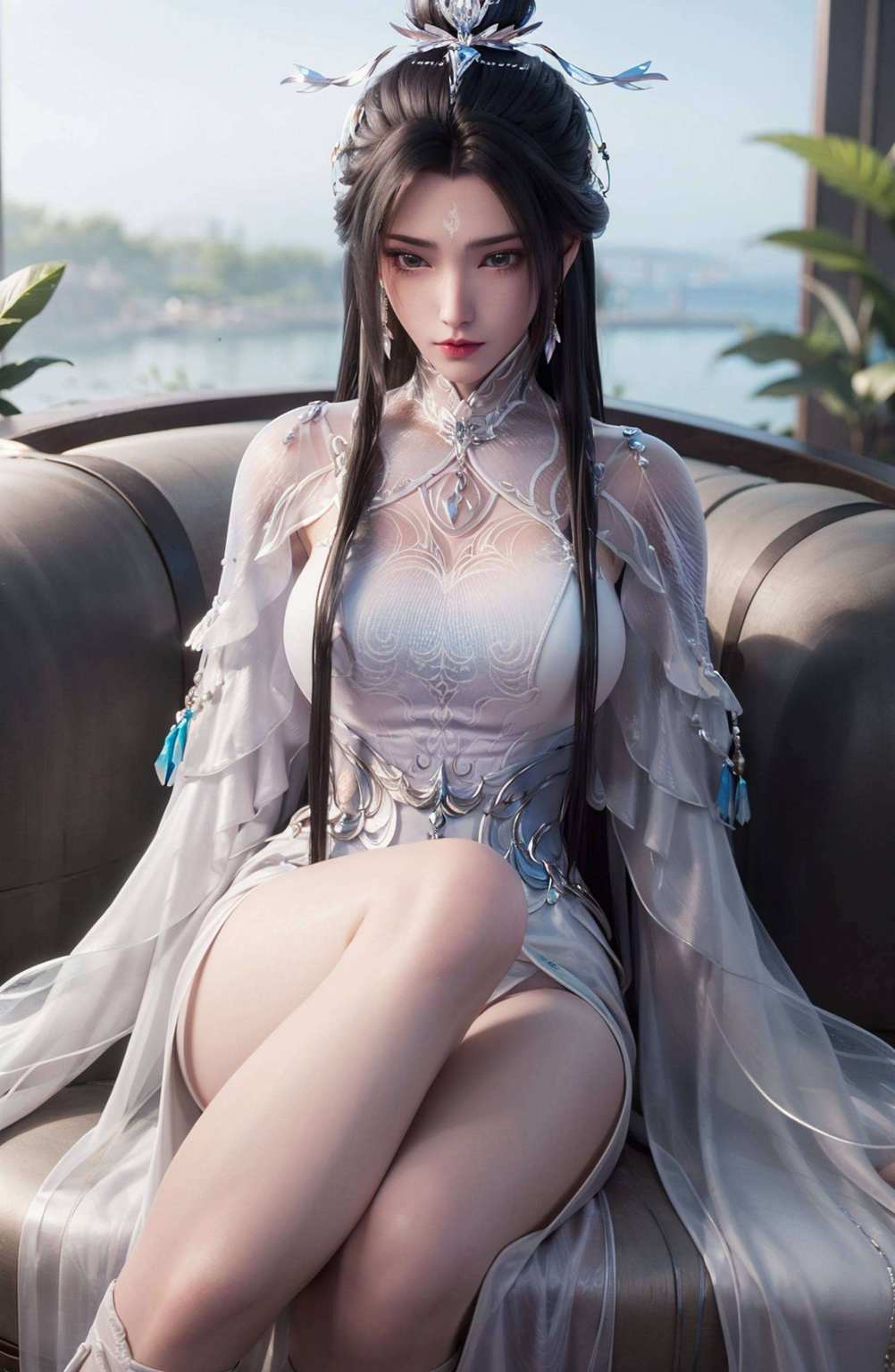 谁让她是《诛仙》里的高冷女神呢但这壁纸上的她