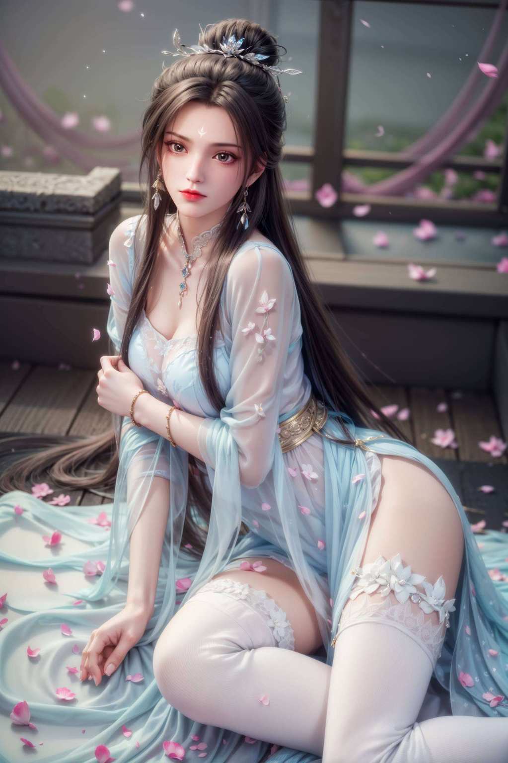 陆雪琪如一抹清冷的风藏着深深的哀愁与坚韧
