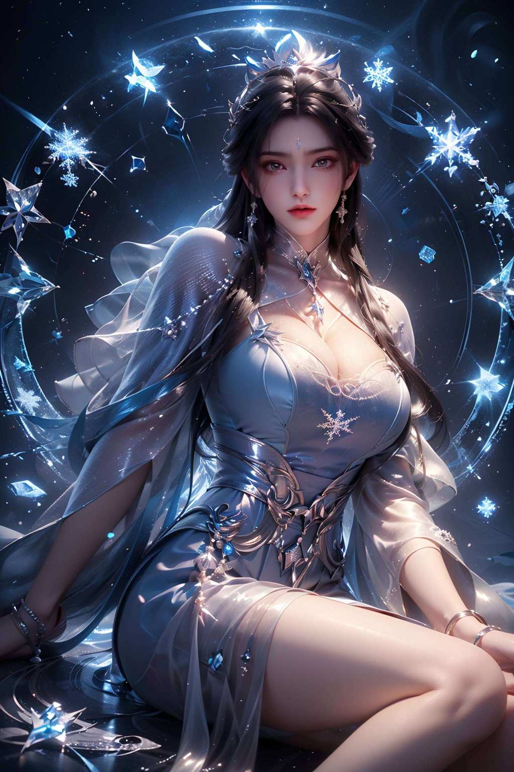 更是美得不要不要的穿上诛仙壁纸的她