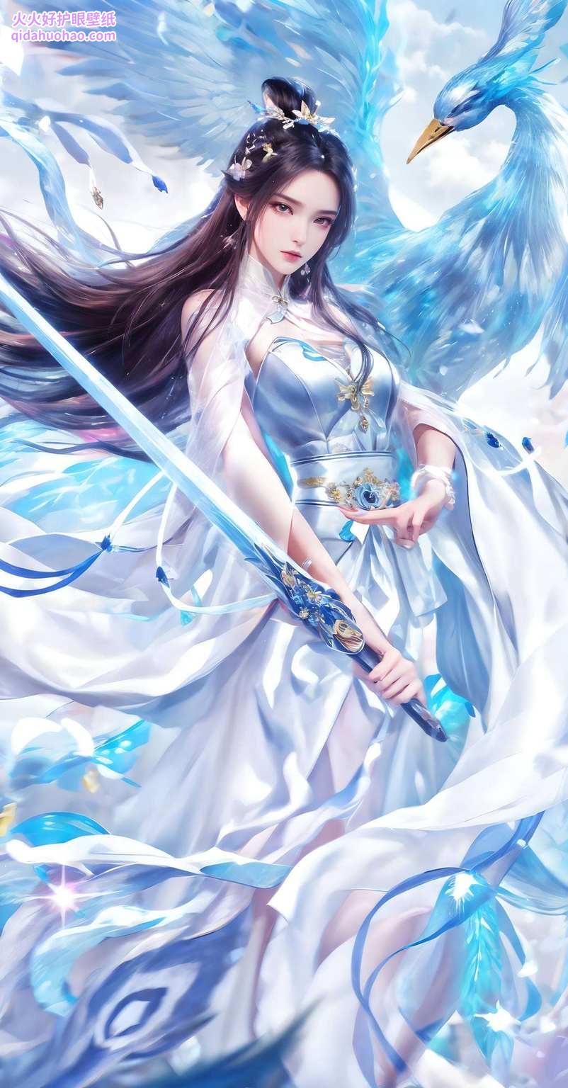 简直是从诛仙里跳出来的国漫女神！这组绝美陆雪琪壁纸图片细腻得能照出你的倒影