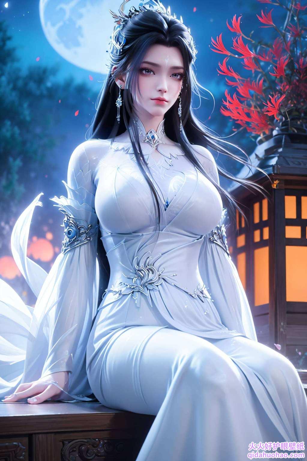 更是让这份壁纸充满了玄幻的浪漫色彩陆雪琪