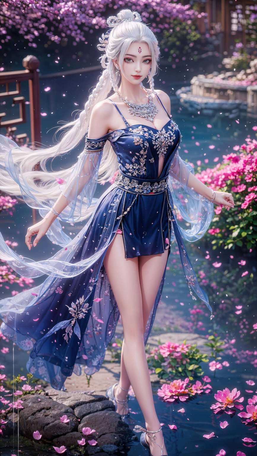 动画壁纸绘心房,玄幻世界仙魔斗小白壁纸映碧波