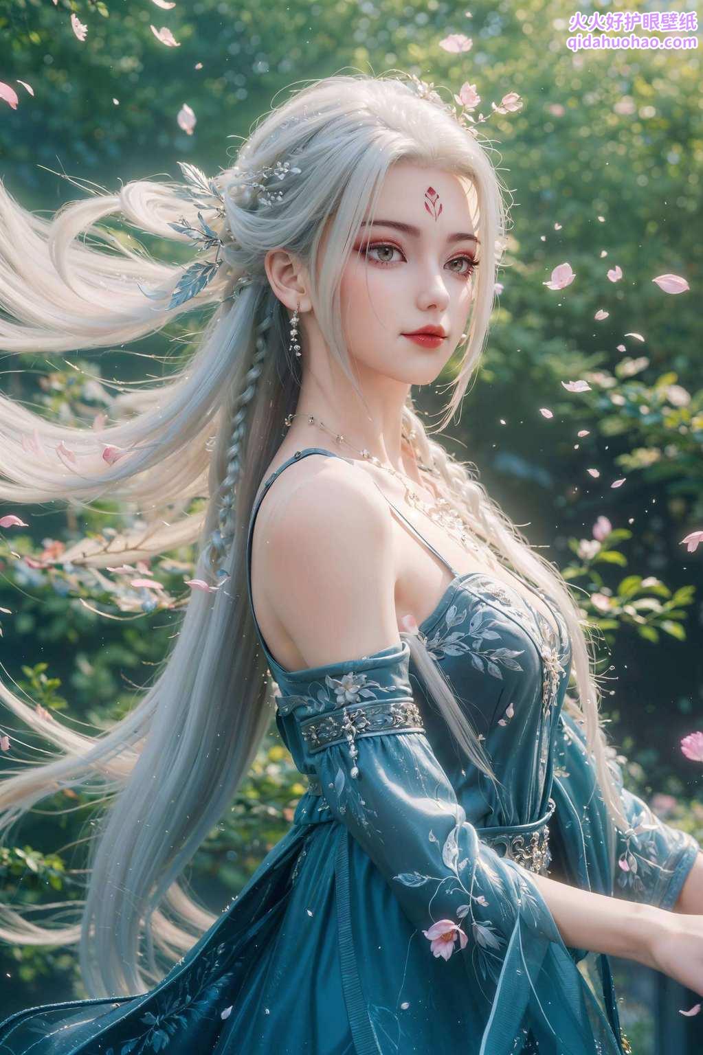 国漫美女图中现玄幻世界韵无边